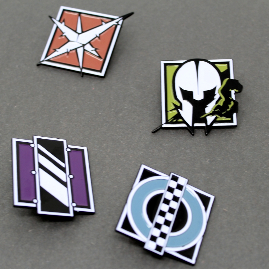 This enamel Pin Features The Operator Clash from Ubisoft’s Rainbow Six Sieg...